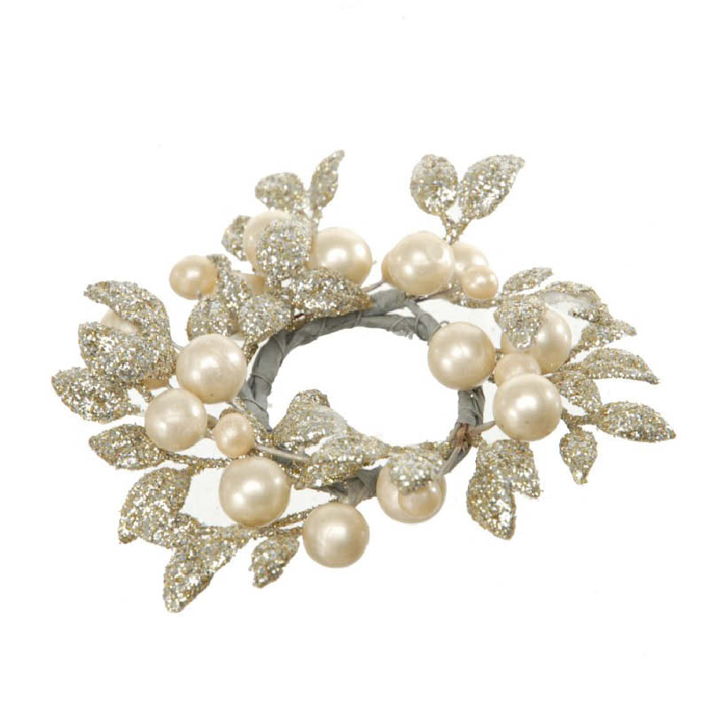 Girocandela bacche silver Glitter