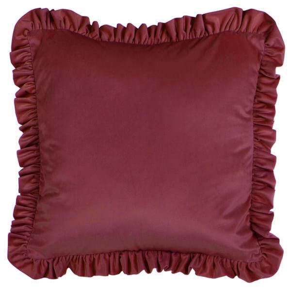 Cuscino velluto quadrato bordeaux