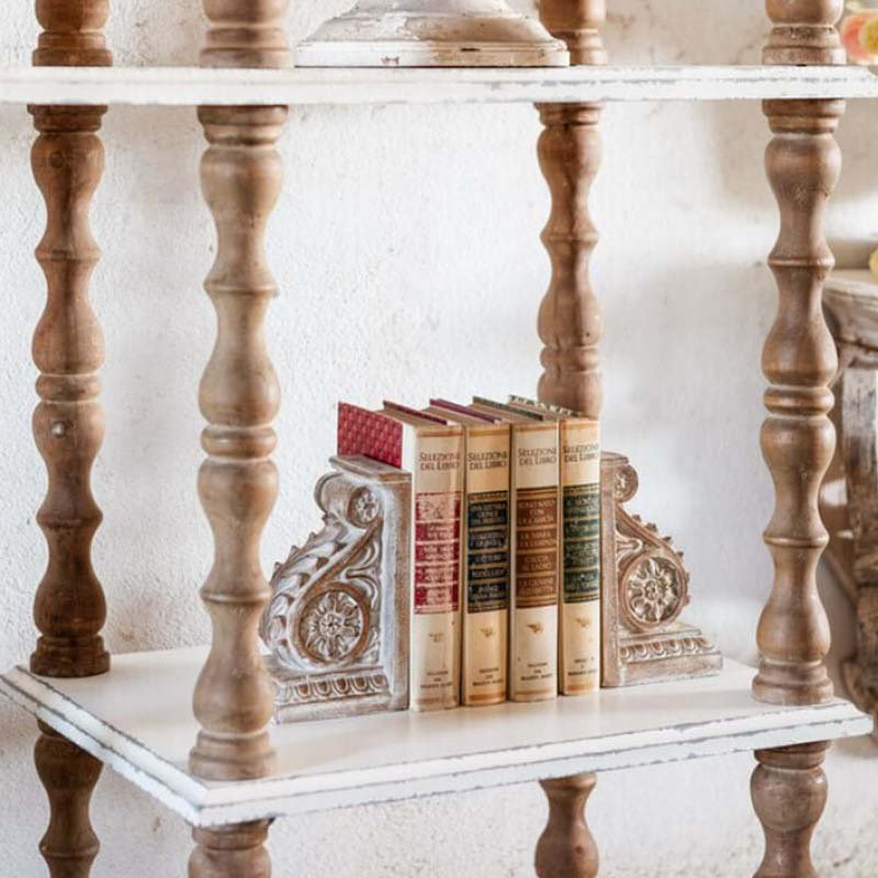 SET mensole fermalibri