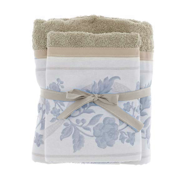 Coppia asciugamani spugna COLORI ASSORTITI