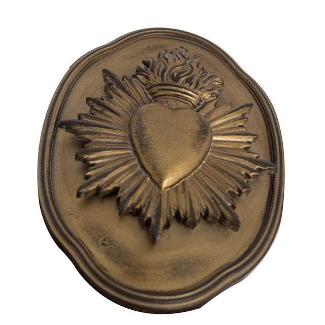 Cofanetto cuore sacro dorato