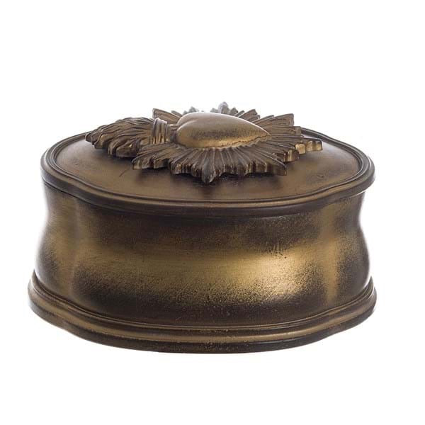 Cofanetto cuore sacro dorato