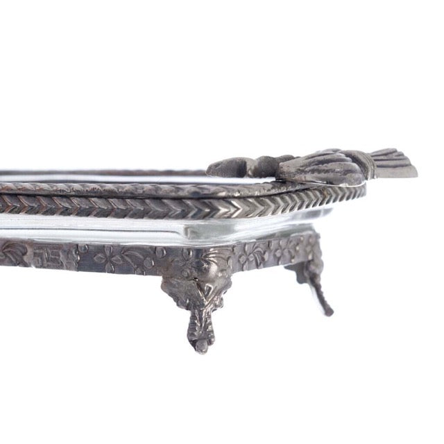 Svuota tasche/vassoio metallo