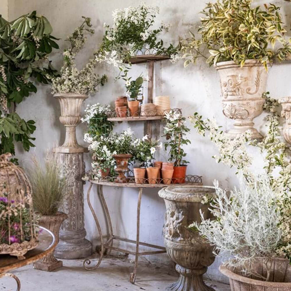 Console da parete con etagere