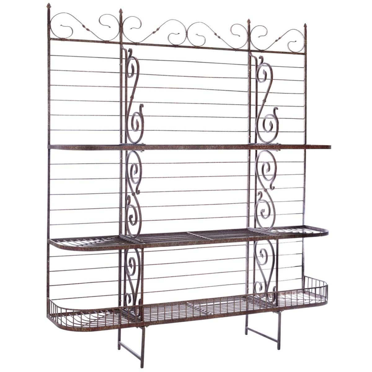 Etagere in metallo anticato
