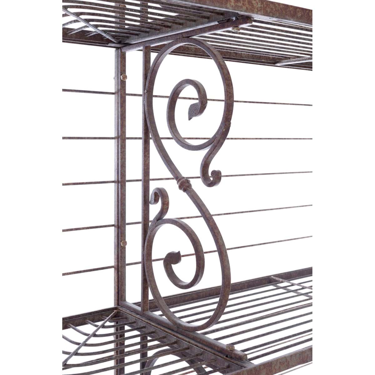 Etagere in metallo anticato