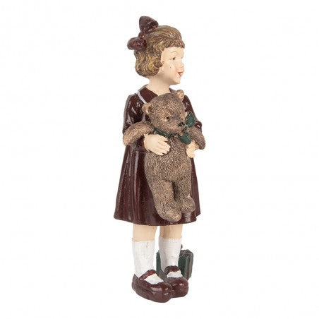Statuetta Decorativa Bambina con orsacchiotto