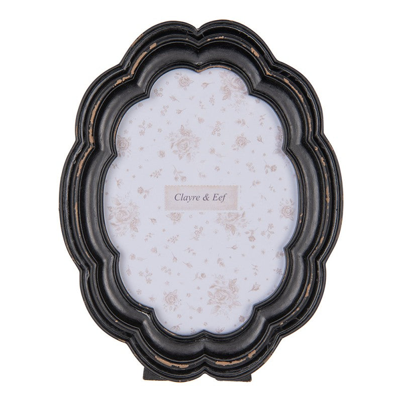 Cornice nera e marrone anticata