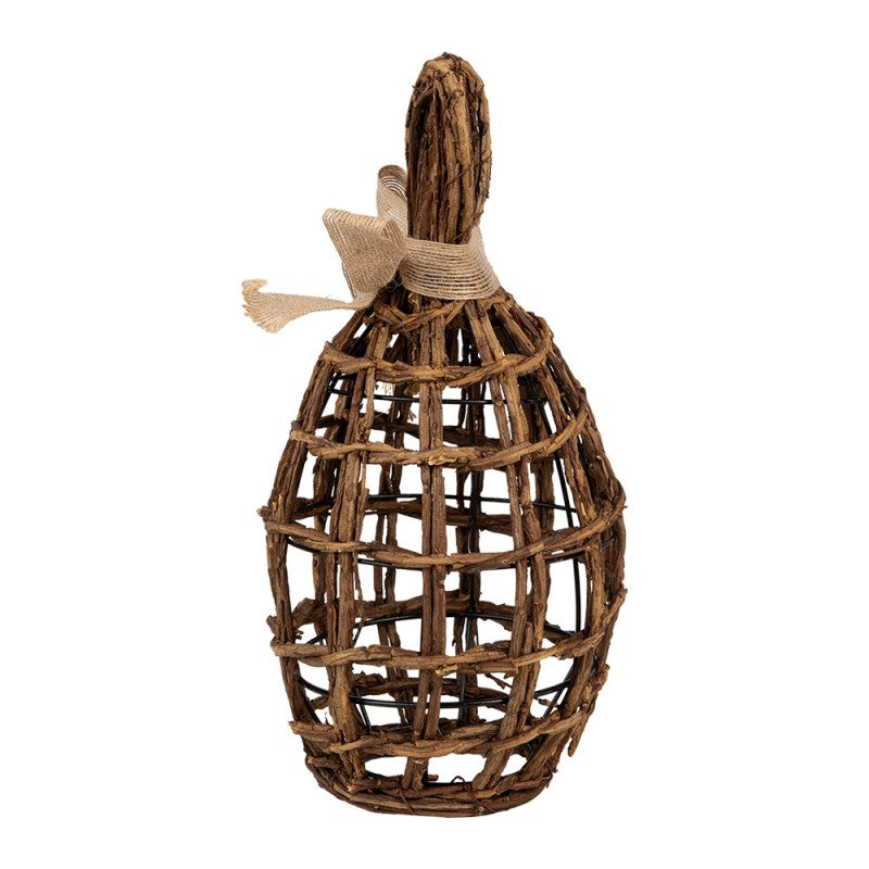 Statuetta coniglio in rattan