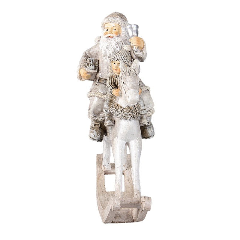 Babbo Natale su dondolo grigio