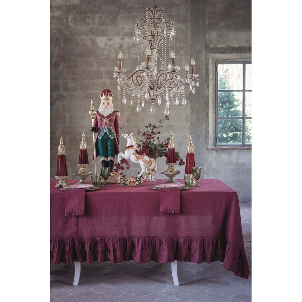 Babbo Natale cavallo a dondolo