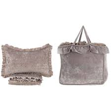 Boutis, parure matrimoniale Beige