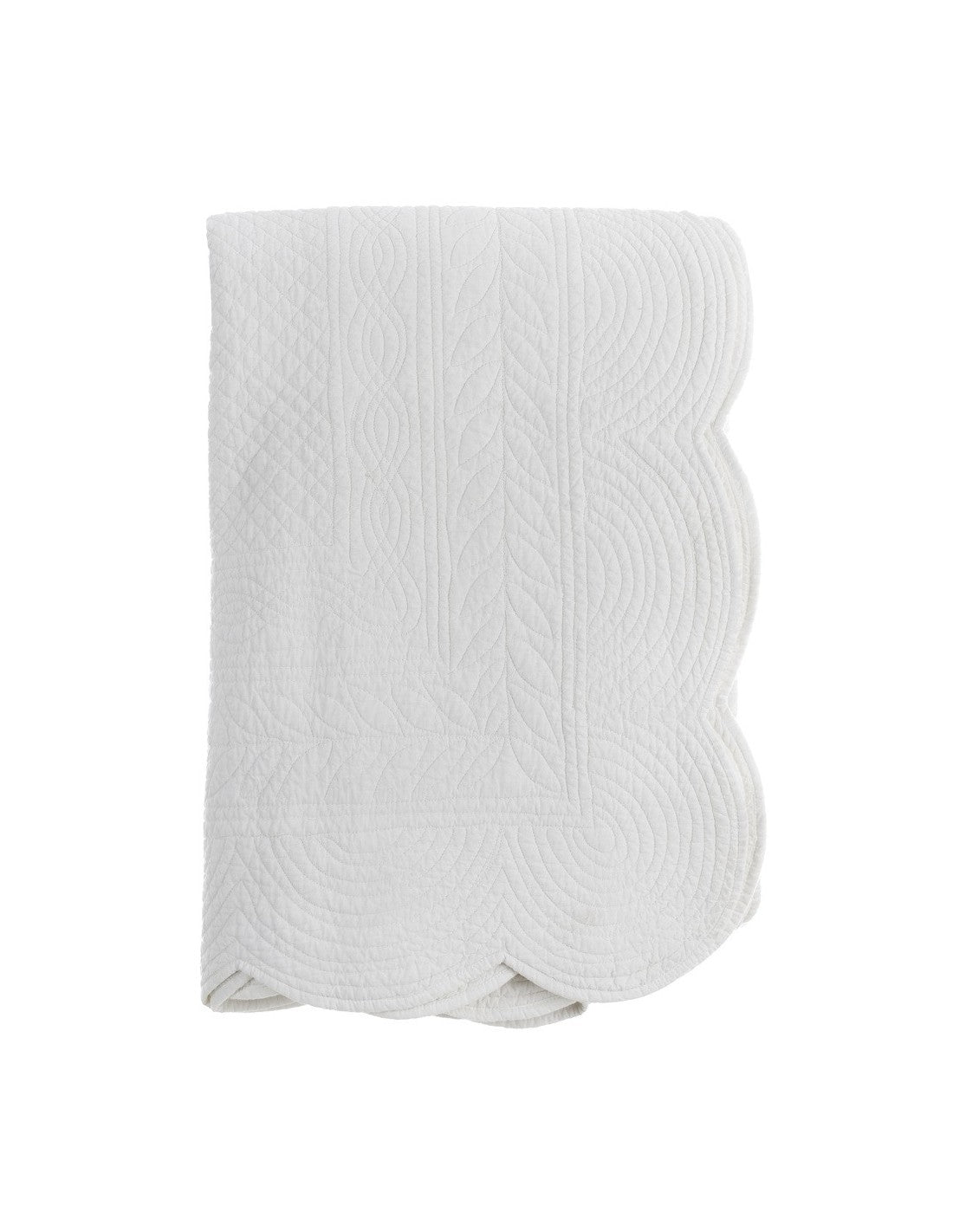 Boutis Matrimoniale Bianco
