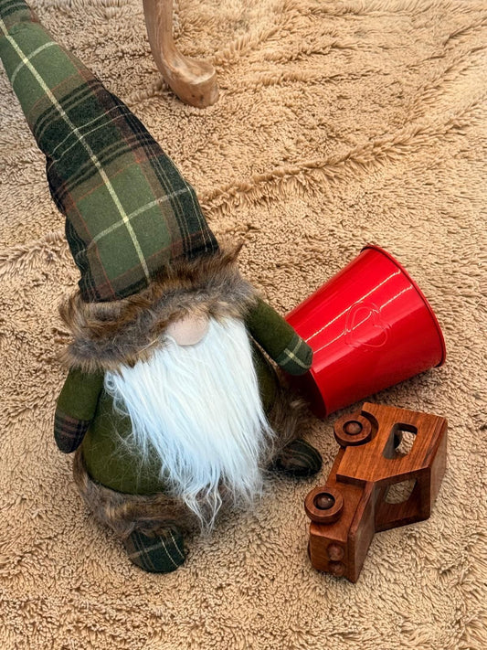 Gnomo tartan fermaporta h56cm