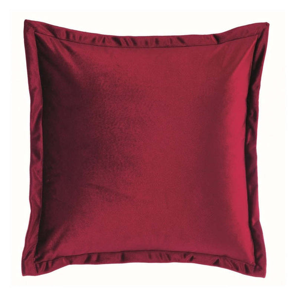Cuscino quadrato velluto rosso
