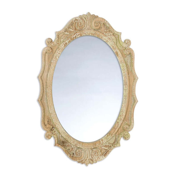 Specchio ovale con cornice