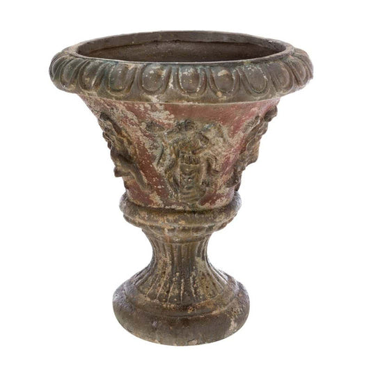 Vaso in resina anticato scuro