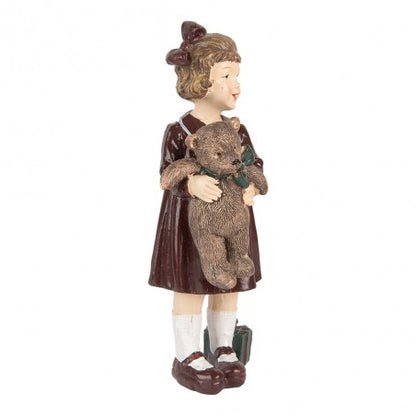 Statuetta Decorativa Bambina con orsacchiotto