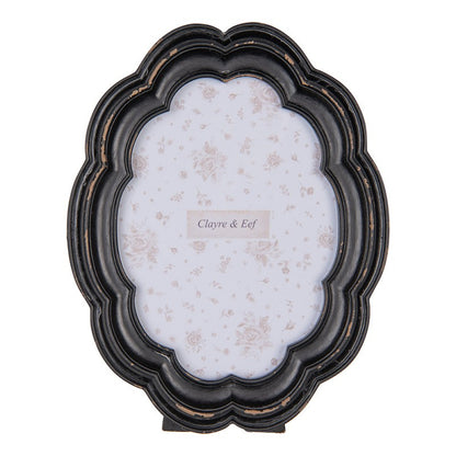 Cornice nera e marrone anticata