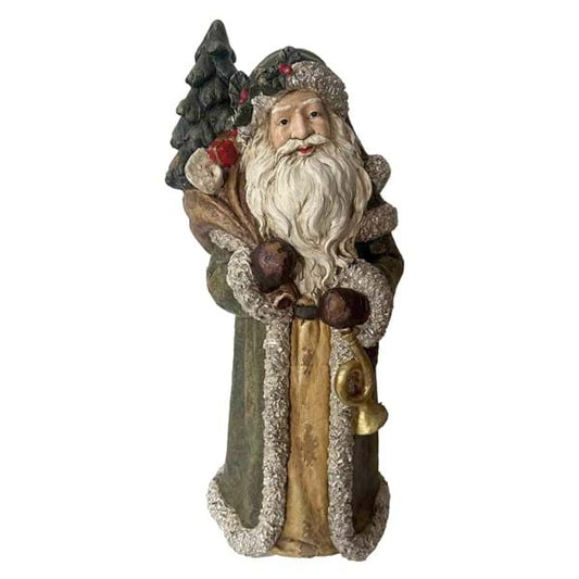 Decoro Santa Claus con mantello verde