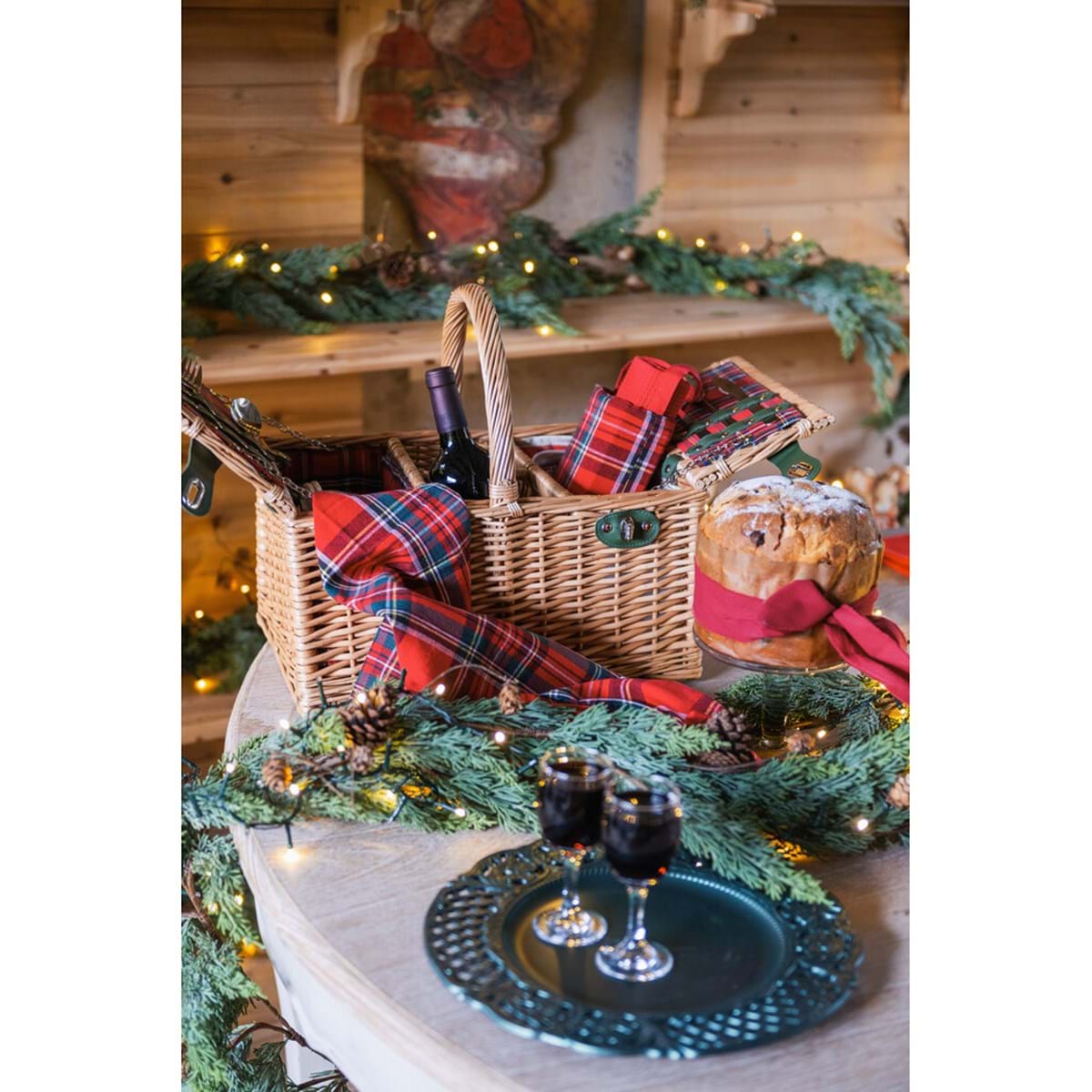 Set 6 sottopiatti decorativi verde bosco