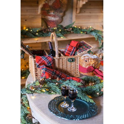 Set 6 sottopiatti decorativi verde bosco