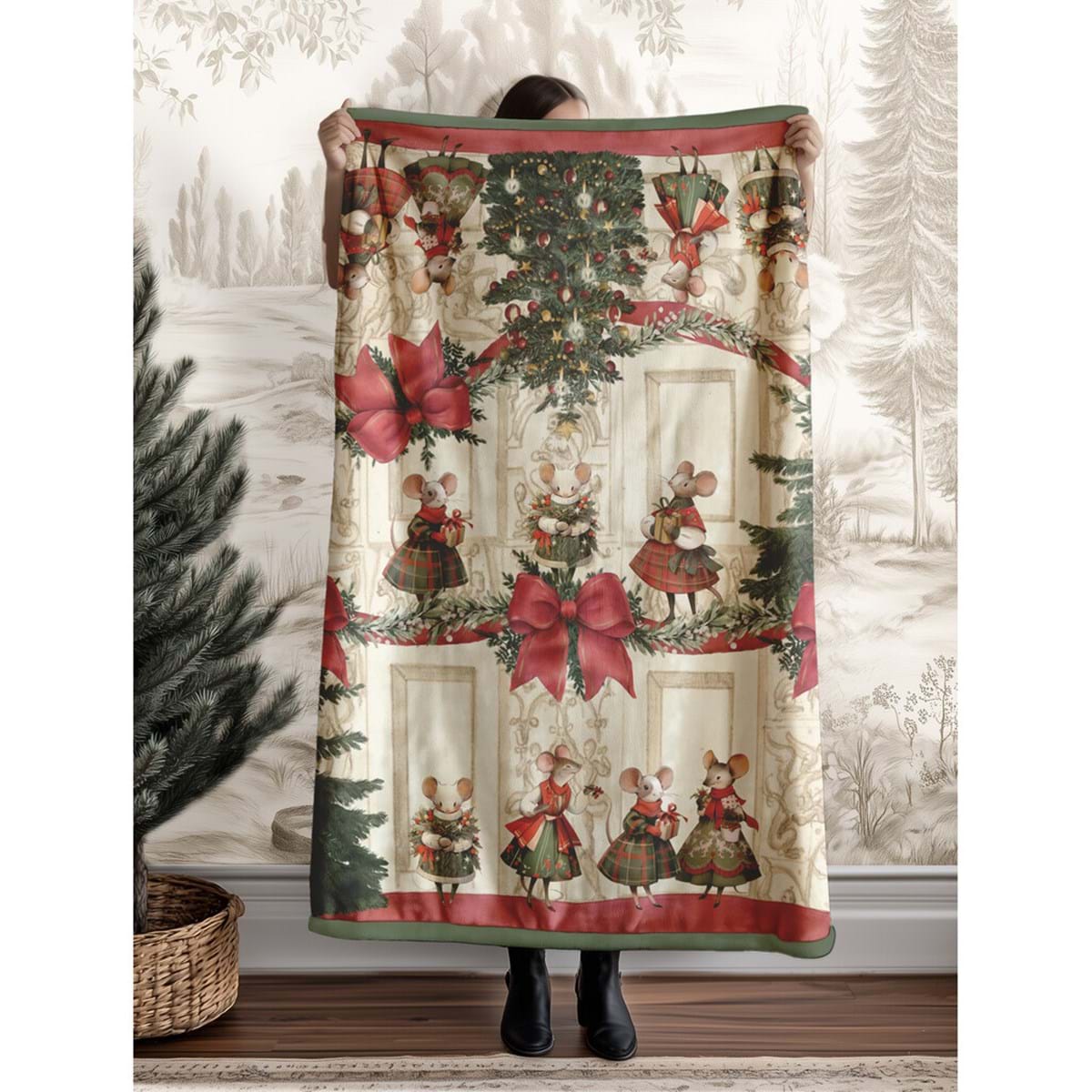 Plaid Sherpa Favola di Natale