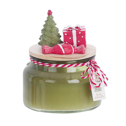 Candela profumata Natalizia con contenitore a tema