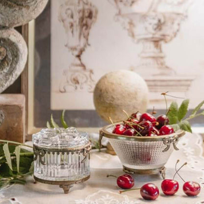 Cofanetto vetro/ottone Artemisia