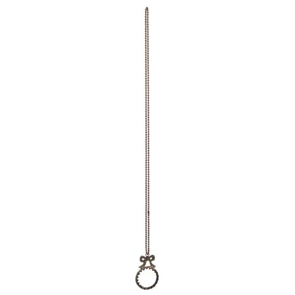 Catenella lente in ottone e vetro