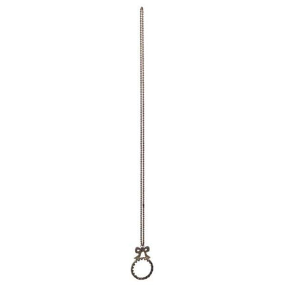 Catenella lente in ottone e vetro