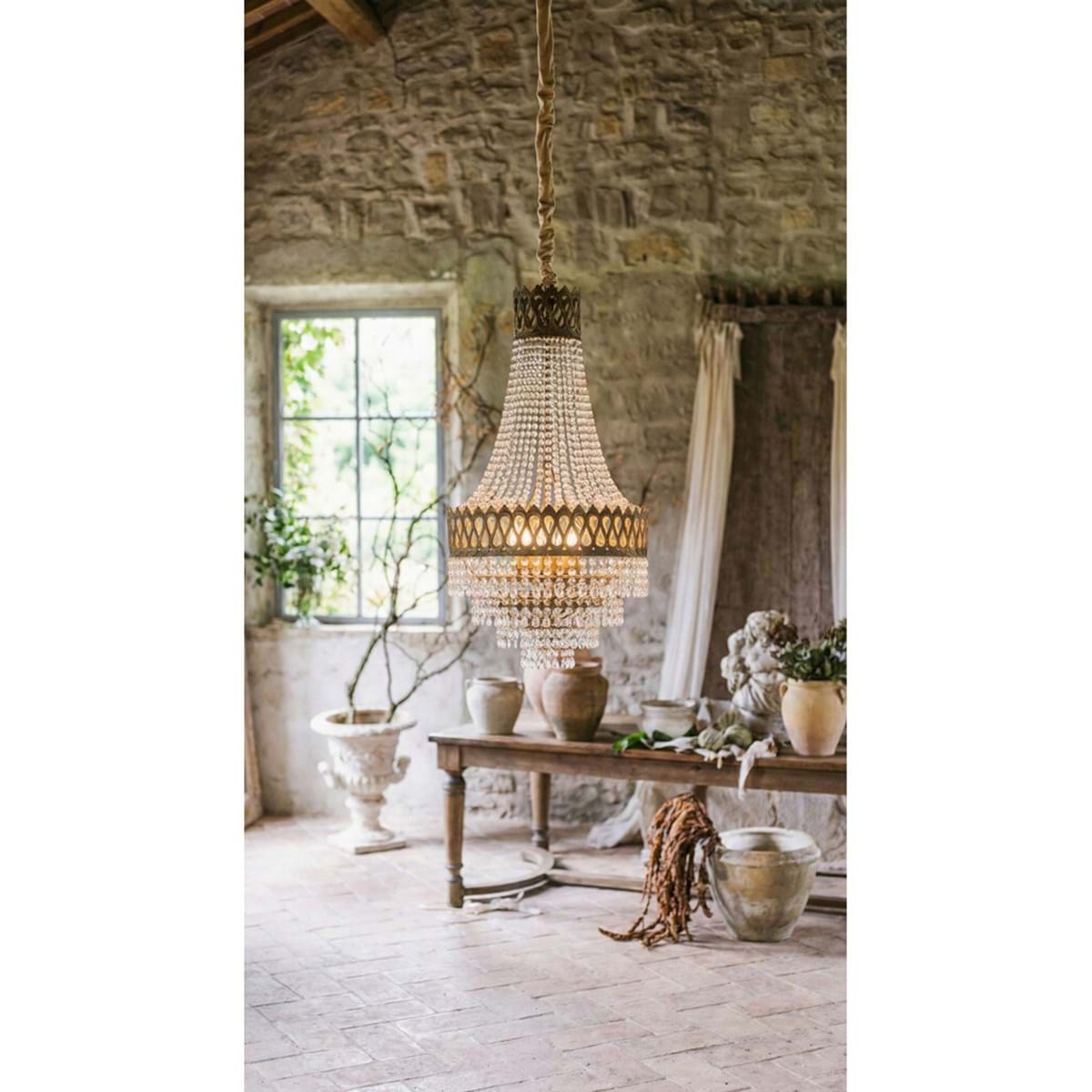 Lampadario a mongolfiera (6 LUCI E14)