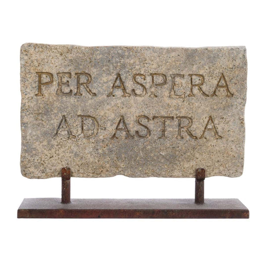 Stele decorativa “Per Espera Ad Astra”