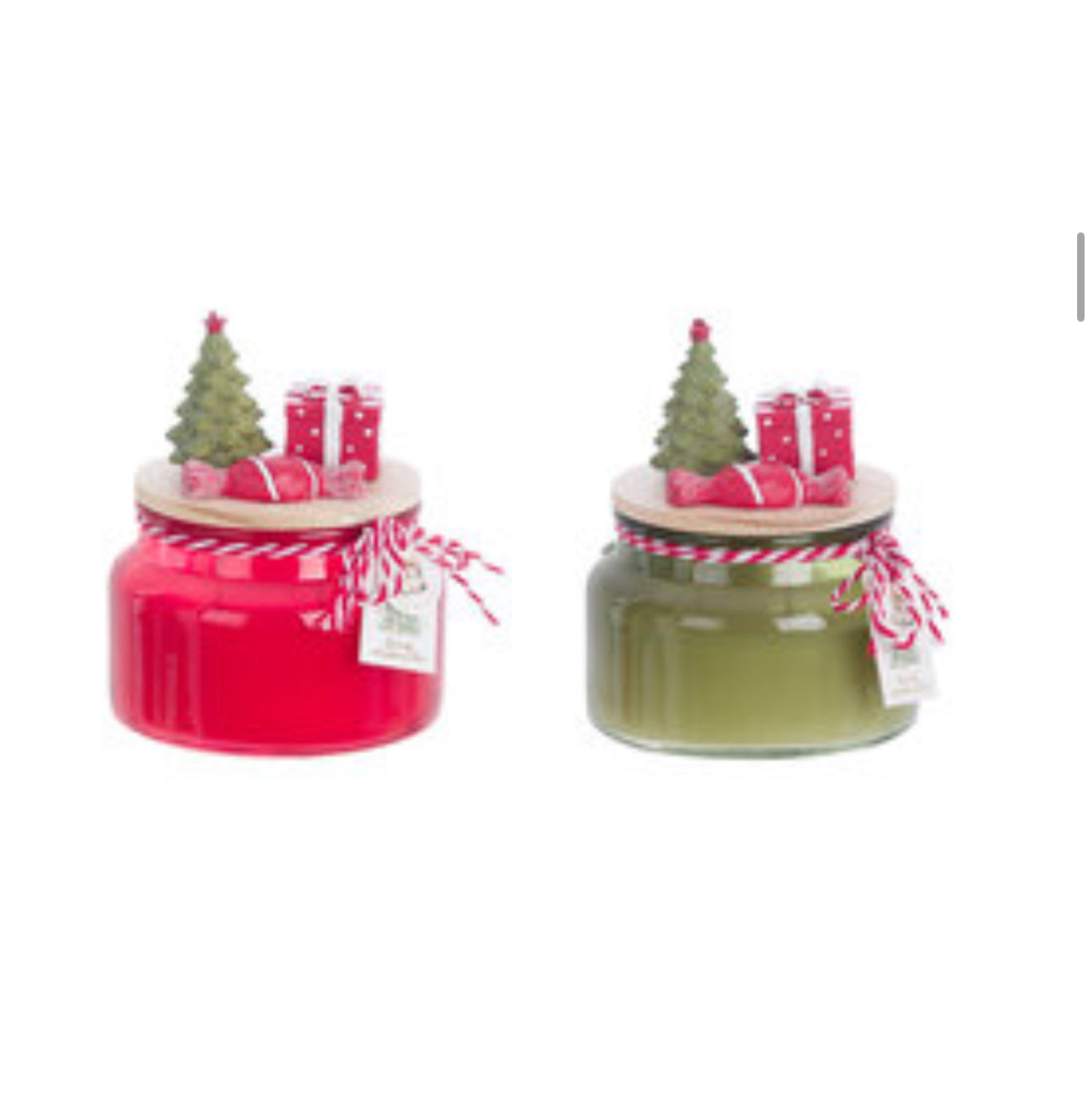 Candela profumata Natalizia con contenitore a tema