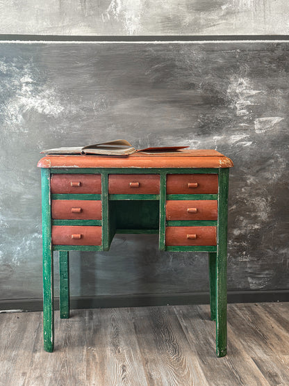 Mobiletto basso con 7 cassettini Vintage