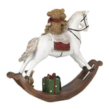 Statua decorativa natalizia Cavallo a dondolo