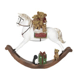 Statua decorativa natalizia Cavallo a dondolo
