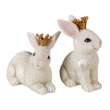 coppia coniglietti con corona