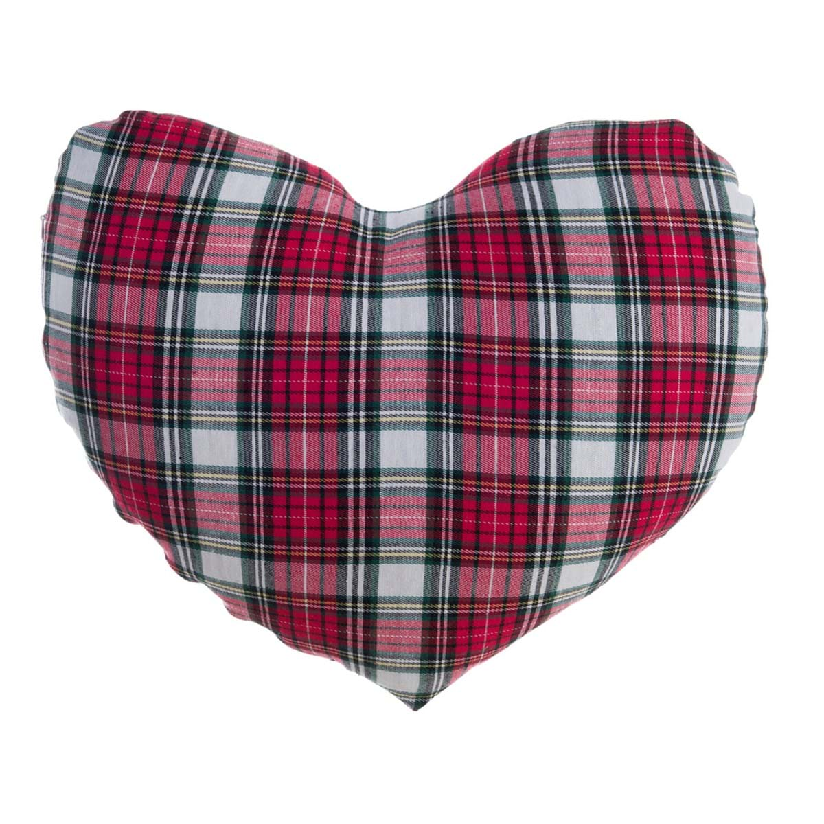 Cuscino cuore Tartan